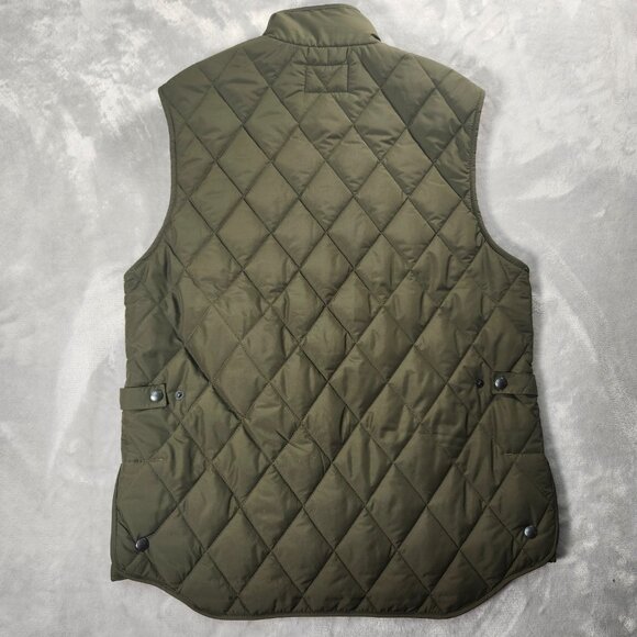 Banana Republic Mens BR+ Quilted Vest Size M Green Water Resistant Performance - Picture 3 of 8